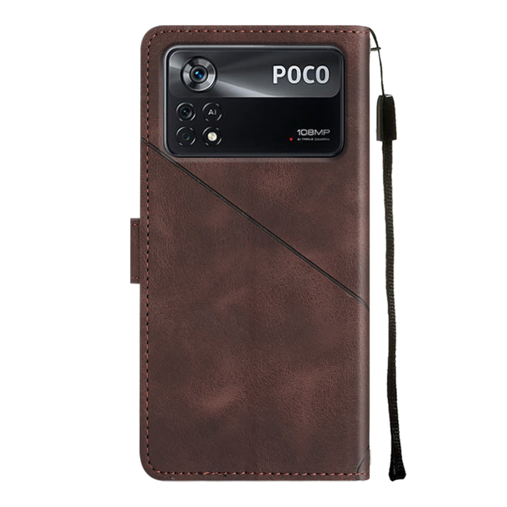 PT005 YB Imprinting Series-6 for Xiaomi Poco X4 Pro 5G Leather Case Skin Touch Flip Stand Wallet Phone Cover PT005 YB Imprinting Series-6 for Xiaomi Poco X4 Pro 5G Leather Case Skin Touch Flip Stand Wallet Phone Cover